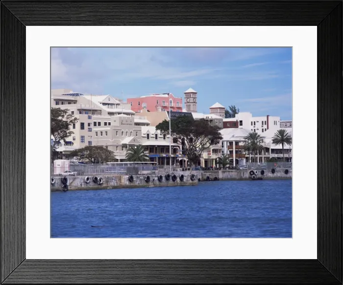 Framed Print : Waterfront, Hamilton, Bermuda, Atlantic, Central America Framed Print : Waterfront, Hamilton, Bermuda, Atlantic, Central America