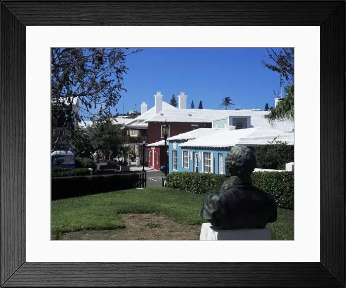 Framed Print : King Street, St. George, Bermuda, Atlantic, Central America Framed Print : King Street, St. George, Bermuda, Atlantic, Central America