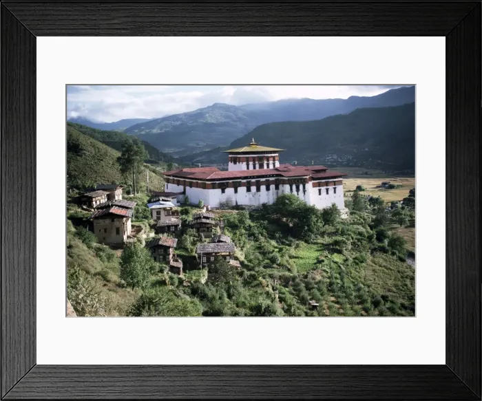 Framed Print : Rimpong Dzong (monastery), Paro, Bhutan, Asia Framed Print : Rimpong Dzong (monastery), Paro, Bhutan, Asia