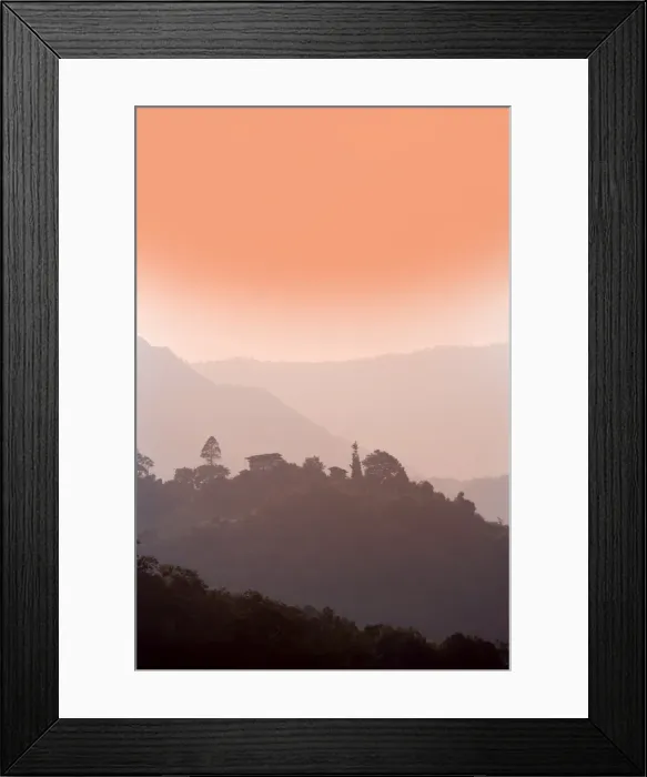 Framed Print : Thimphu Chhu (river) Valley, Bhutan, Himalayas, Asia