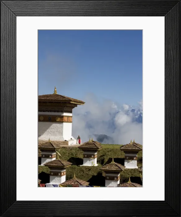 Framed Print : Druk Wangyal Chorten, Bhutan, Asia Framed Print : Druk Wangyal Chorten, Bhutan, Asia