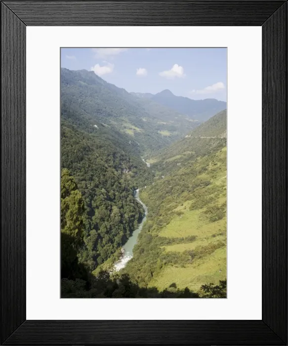 Framed Print : Puna Tsang River, Trongsa, Bhutan, Asia Framed Print : Puna Tsang River, Trongsa, Bhutan, Asia