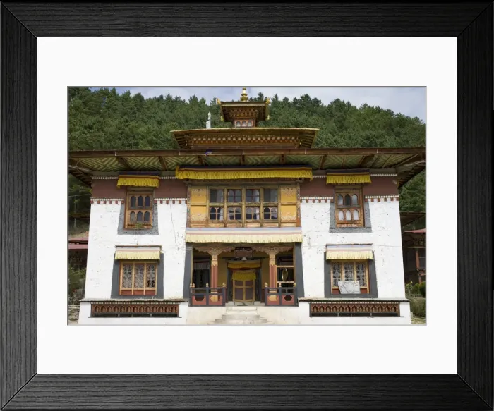Framed Print : Karchu Dratsang Monastery, Bumthang, Bhutan, Asia Framed Print : Karchu Dratsang Monastery, Bumthang, Bhutan, Asia