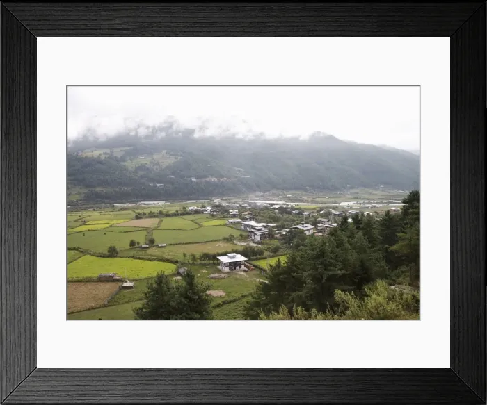Framed Print : Bumthang Valley, Bhutan, Asia Framed Print : Bumthang Valley, Bhutan, Asia
