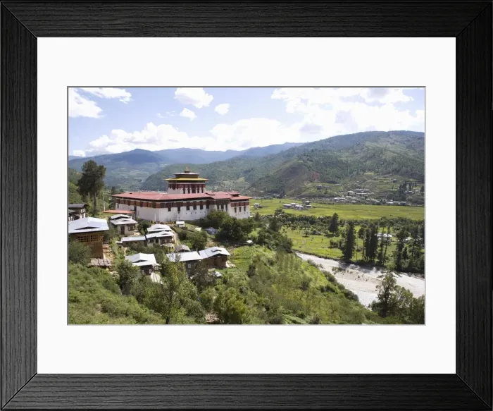 Framed Print : Paro Dzong, Paro, Bhutan, Asia Framed Print : Paro Dzong, Paro, Bhutan, Asia