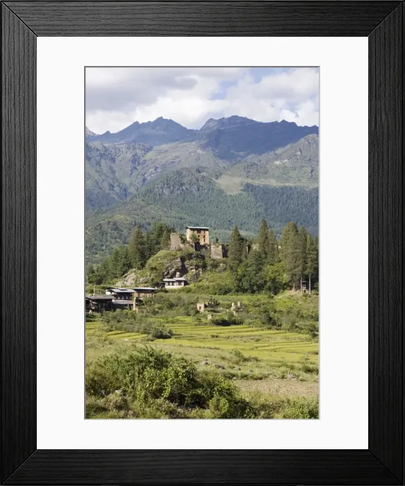 Framed Print : Drukgyel Dzong, Drukgyel Village, Bhutan, Asia Framed Print : Drukgyel Dzong, Drukgyel Village, Bhutan, Asia