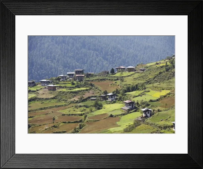 Framed Print : Haa Valley, Bhutan, Asia Framed Print : Haa Valley, Bhutan, Asia