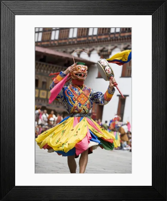 Framed Print : Buddhist festival (Tsechu), Trashi Chhoe Dzong, Thimphu, Bhutan, Asia Framed Print : Buddhist festival (Tsechu), Trashi Chhoe Dzong, Thimphu, Bhutan, Asia