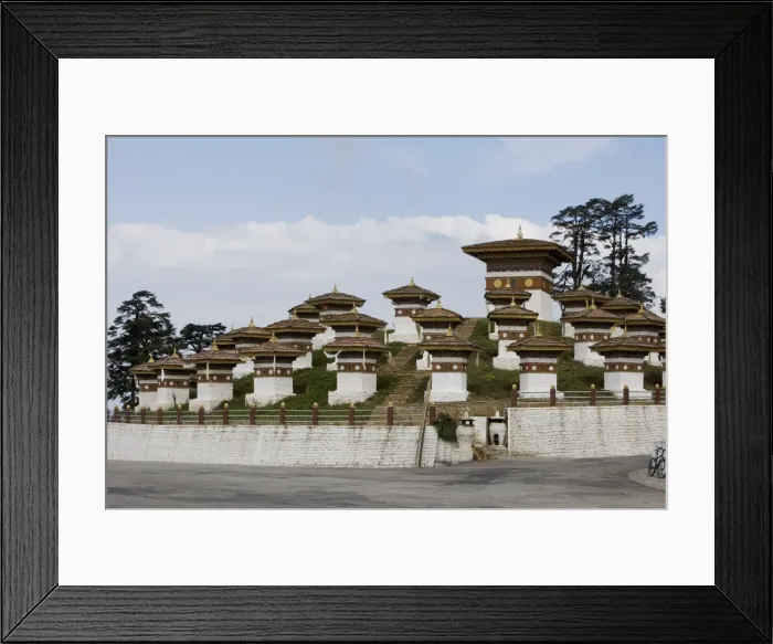 Framed Print : Druk Wangyal Chorten, Bhutan, Asia Framed Print : Druk Wangyal Chorten, Bhutan, Asia