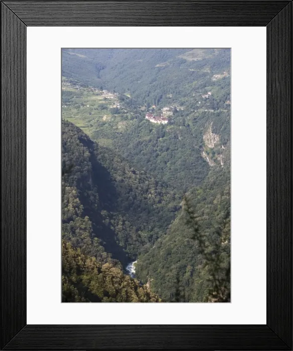 Framed Print : Trongsa, Bhutan, Asia Framed Print : Trongsa, Bhutan, Asia