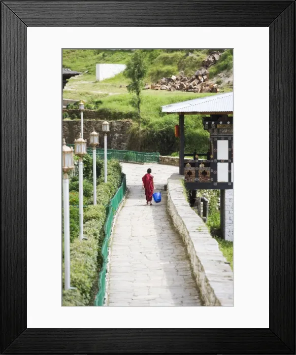 Framed Print : Buddhist monk, Trongsa Dzong, Trongsa, Bhutan, Asia Framed Print : Buddhist monk, Trongsa Dzong, Trongsa, Bhutan, Asia