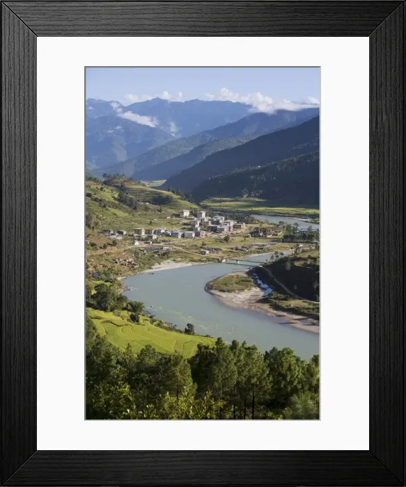 Framed Print : Punakha, Bhutan, Asia Framed Print : Punakha, Bhutan, Asia