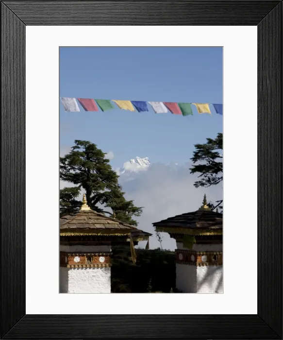 Framed Print : Druk Wangyal Chorten, Bhutan, Asia Framed Print : Druk Wangyal Chorten, Bhutan, Asia