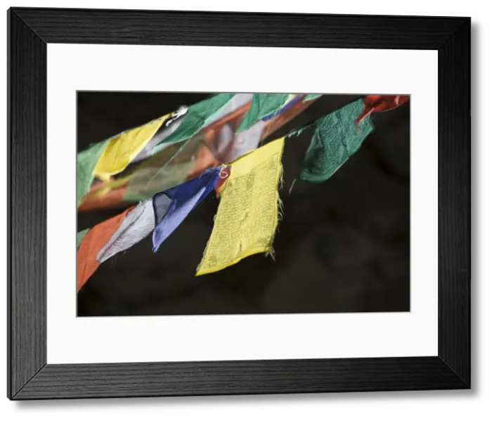 Framed Print : Buddhist prayer flags, Taktshang Goemba Monastery, Paro, Bhutan, Asia Framed Print : Buddhist prayer flags, Taktshang Goemba Monastery, Paro, Bhutan, Asia