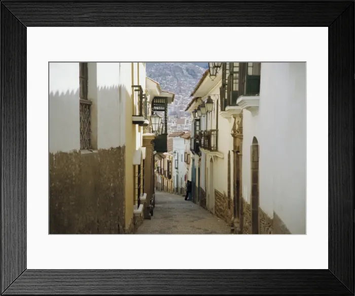 Framed Print : Street scene, La Paz, Bolivia, South America Framed Print : Street scene, La Paz, Bolivia, South America