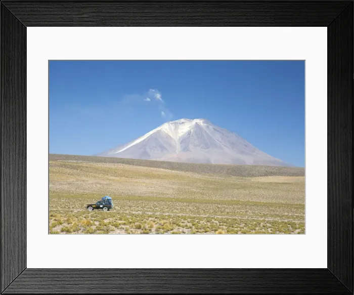 Framed Print : Ollague volcano, with summit fumarole steam plume, Andes mountains, Bolivia Framed Print : Ollague volcano, with summit fumarole steam plume, Andes mountains, Bolivia