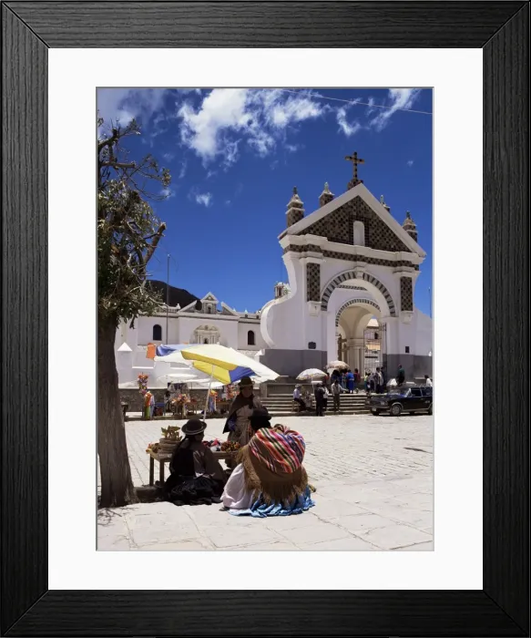 Framed Print : Copacabana, Lake Titicaca, Bolivia, South America