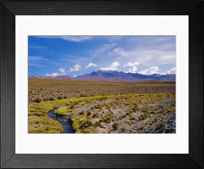 Framed Print : Andean volcanic landscape near the Blue Lake (Laguna Celeste), Eduardo Avaroa National Reserve Framed Print : Andean volcanic landscape near the Blue Lake (Laguna Celeste), Eduardo Avaroa National Reserve