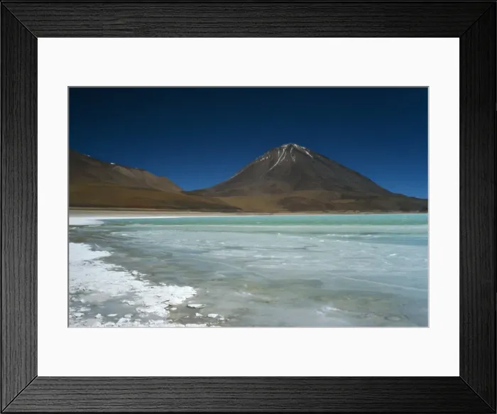 Framed Print : Licancabur volcano, Lago Verde, Salar de Uyuni, Bolivia, South America Framed Print : Licancabur volcano, Lago Verde, Salar de Uyuni, Bolivia, South America