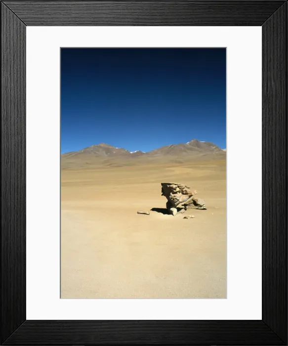 Framed Print : Wind eroded rock, Salar de Uyuni, Uyuni, Bolivia, South America Framed Print : Wind eroded rock, Salar de Uyuni, Uyuni, Bolivia, South America