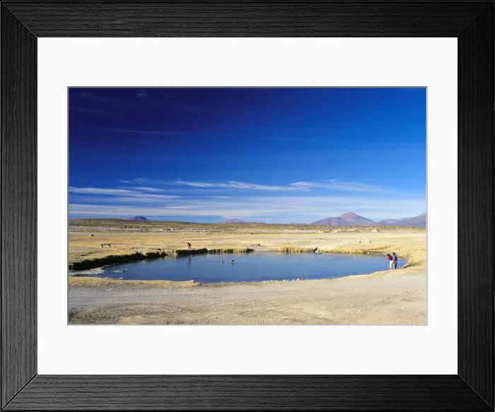 Framed Print : Village pond at San Juan, Salar de Uyuni, Bolivia, South America Framed Print : Village pond at San Juan, Salar de Uyuni, Bolivia, South America