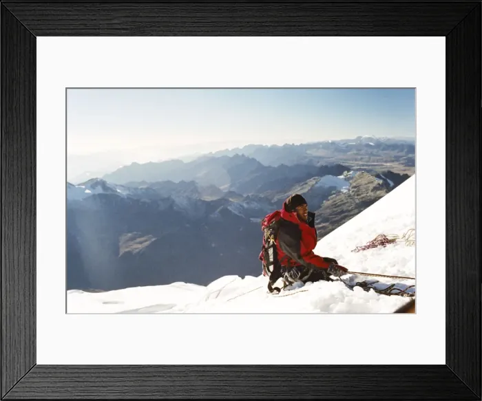 Framed Print : View from summit, Huayna Potosi, Cordillera Real, Bolivia, South America Framed Print : View from summit, Huayna Potosi, Cordillera Real, Bolivia, South America