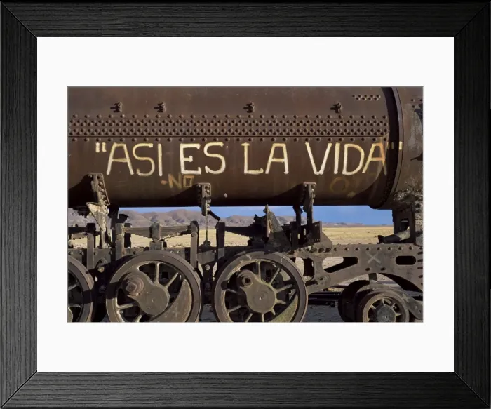 Framed Print : Thats Life, train graveyard, Uyuni, Bolivia, South America Framed Print : Thats Life, train graveyard, Uyuni, Bolivia, South America