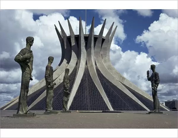 Cathedral, Brasilia, UNESCO World Heritage Site, Brazil, South America