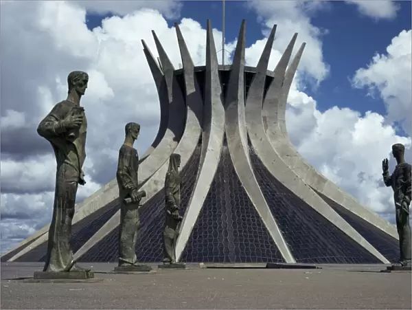 Cathedral, Brasilia, UNESCO World Heritage Site, Brazil, South America