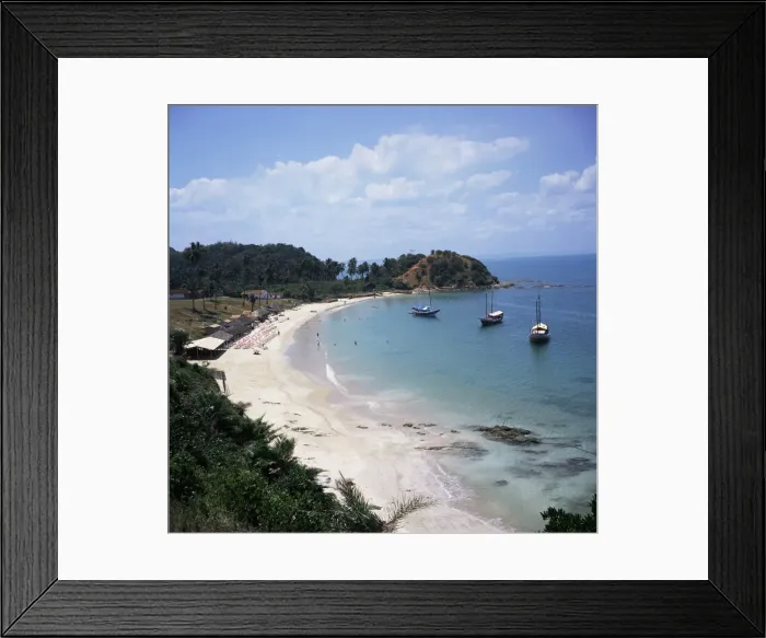 Framed Print : Baia (Bay) de Todos os Santos, near Salvador, Ilha (island)_ dos Frades