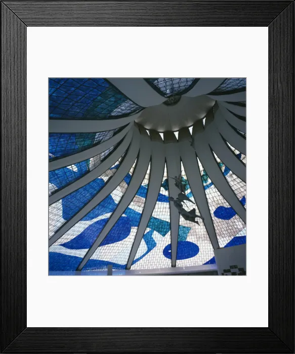 Framed Print : Interior of the roof of the Catedral Metropolitana, Brasilia, Brazil, South America Framed Print : Interior of the roof of the Catedral Metropolitana, Brasilia, Brazil, South America