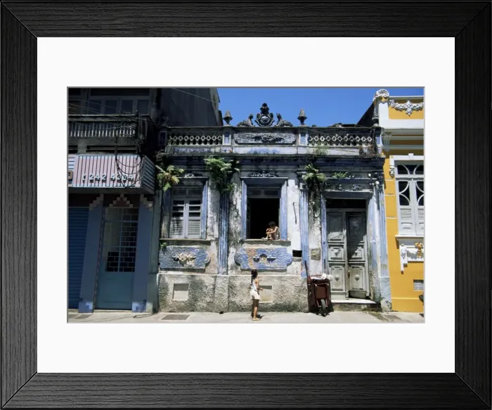 Framed Print : Street, Cidade Alta, Salvador, Bahia, Brazil, South America Framed Print : Street, Cidade Alta, Salvador, Bahia, Brazil, South America