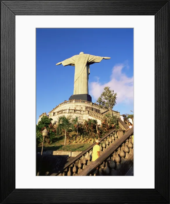 Framed Print : Christ the Redeemer statue from rear, Corcovado, Rio de Janeiro, Brazil, South America Framed Print : Christ the Redeemer statue from rear, Corcovado, Rio de Janeiro, Brazil, South America