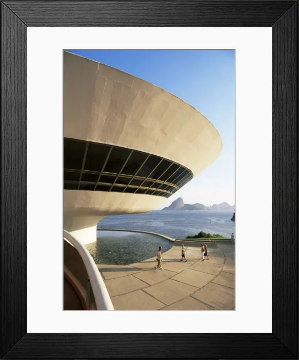 Framed Print : View across Guanabara Bay to Rio, Museo de Arte Contemporanea (Museum of Contemporary Art) Framed Print : View across Guanabara Bay to Rio, Museo de Arte Contemporanea (Museum of Contemporary Art)