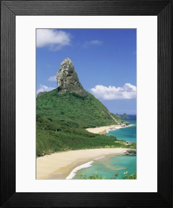 Framed Print : Praia do Conceicao beach and Morro do Pico in the background, Parque Nacional de Fernando de Noronha, Fernando de Noronha, Pernambuco, Brazil Framed Print : Praia do Conceicao beach and Morro do Pico in the background, Parque Nacional de Fernando de Noronha, Fernando de Noronha, Pernambuco, Brazil