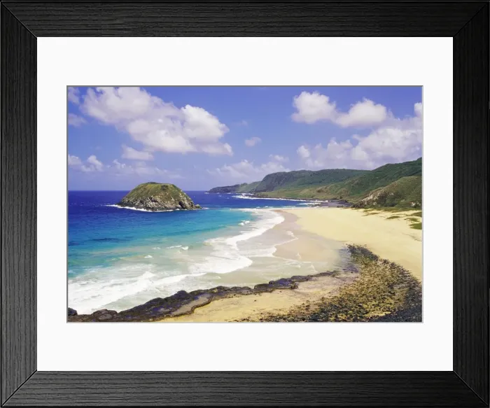 Framed Print : Praia do Leao beach, Parque Nacional de Fernando de Noronha, Fernando de Noronha Framed Print : Praia do Leao beach, Parque Nacional de Fernando de Noronha, Fernando de Noronha