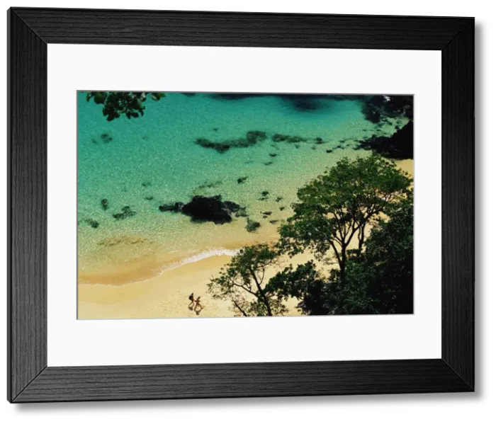 Framed Print : People walking on Baia do Sancho beach, Parque Nacional de Fernando de Noronha Framed Print : People walking on Baia do Sancho beach, Parque Nacional de Fernando de Noronha
