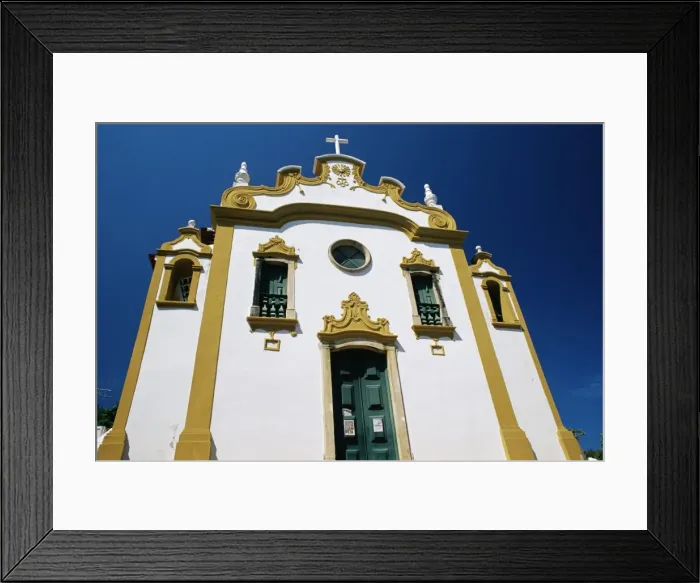Framed Print : Church faccade, Igreja N. S. dos Remedios, Fernando de Noronha, Per. Brazil, South America Framed Print : Church faccade, Igreja N. S. dos Remedios, Fernando de Noronha, Per. Brazil, South America
