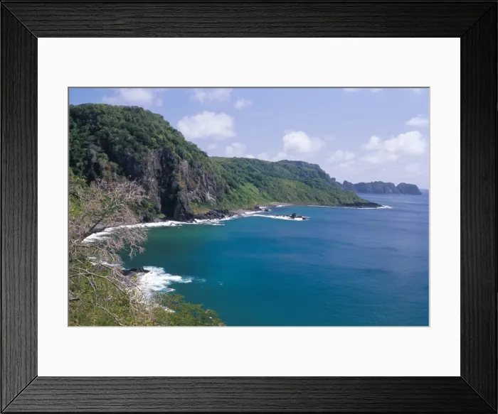 Framed Print : Coastline at Baia do Golfines, Parque Nacional de Fernando de Norohna, Fernando de Noronha Framed Print : Coastline at Baia do Golfines, Parque Nacional de Fernando de Norohna, Fernando de Noronha