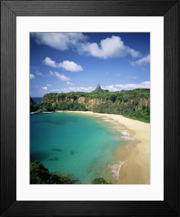 Framed Print : View of Baia do Sancho, Parque Nacional de Fernando de Noronha, Fernando de Noronha Framed Print : View of Baia do Sancho, Parque Nacional de Fernando de Noronha, Fernando de Noronha