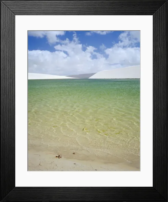 Framed Print : Lagoa Azul (Blue lagoon) and sand dunes, Parque Nacional dos Lencois Maranhenses Framed Print : Lagoa Azul (Blue lagoon) and sand dunes, Parque Nacional dos Lencois Maranhenses