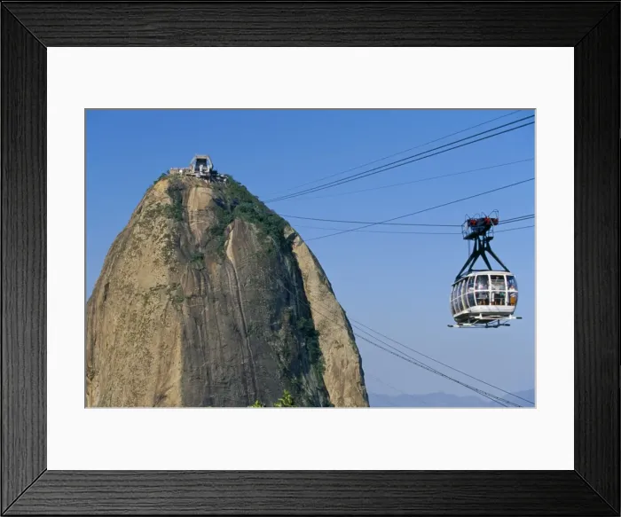 Framed Print : Cable car and Pao de Acucar (Sugar Loaf), Rio de Janeiro, Brazil, South America Framed Print : Cable car and Pao de Acucar (Sugar Loaf), Rio de Janeiro, Brazil, South America