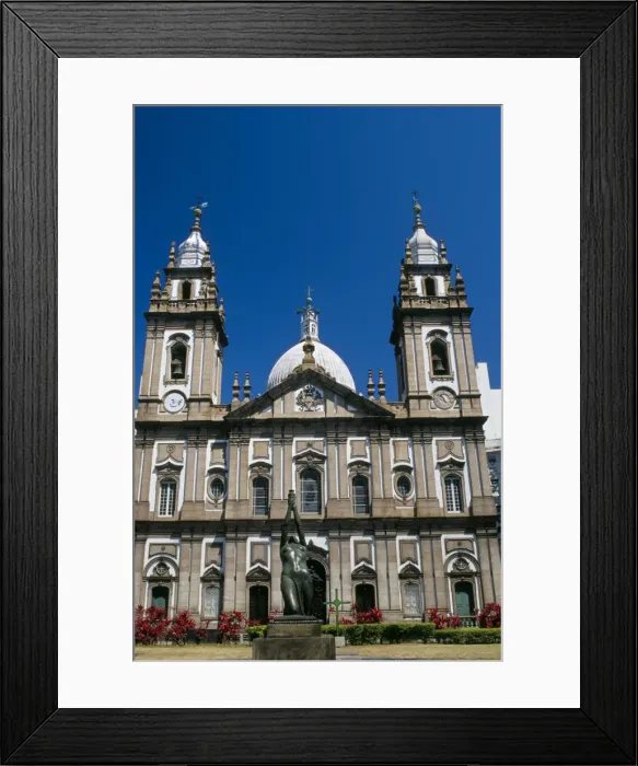 Framed Print : Facade of Igreja NS de Candelaria, Rio de Janeiro, Brazil, South America Framed Print : Facade of Igreja NS de Candelaria, Rio de Janeiro, Brazil, South America