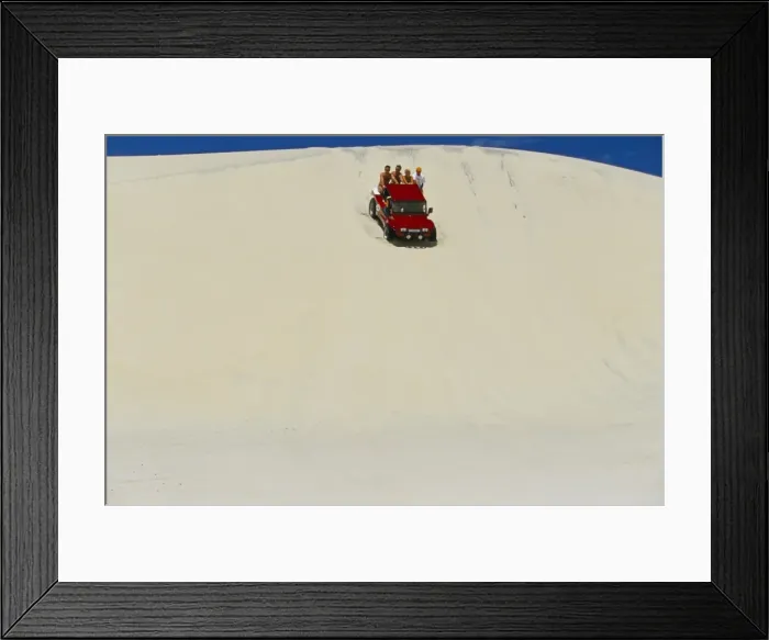 Framed Print : Beach buggy riding on the sandy dunes of the Ceara coastline, near Canoa Quedrada Framed Print : Beach buggy riding on the sandy dunes of the Ceara coastline, near Canoa Quedrada