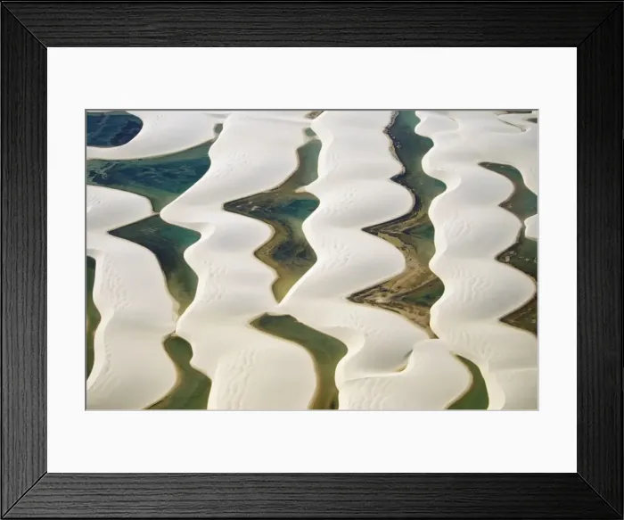 Framed Print : Aerial view of the sandy dunes and lagoons, part of Parque Nacional dos Lencois Maranhenses Framed Print : Aerial view of the sandy dunes and lagoons, part of Parque Nacional dos Lencois Maranhenses