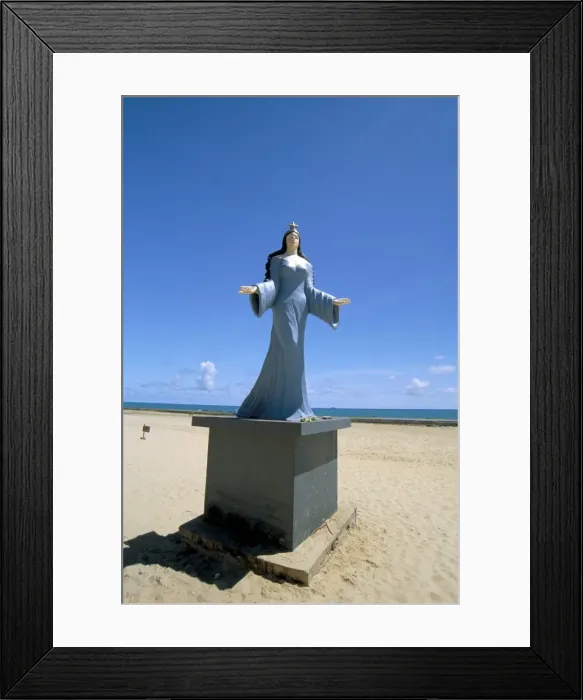 Framed Print : Statue of Iemaja, sea goddess, Praia dos Artistas, Natal, Rio Grande do Norte state Framed Print : Statue of Iemaja, sea goddess, Praia dos Artistas, Natal, Rio Grande do Norte state