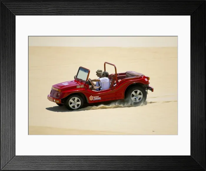 Framed Print : Dune buggy on sand dunes, Pitangui, Natal, Rio Grande do Norte state, Brazil Framed Print : Dune buggy on sand dunes, Pitangui, Natal, Rio Grande do Norte state, Brazil