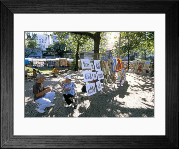 Framed Print : Handicraft and art fair, Ipanema, Rio de Janeiro, Brazil, South America Framed Print : Handicraft and art fair, Ipanema, Rio de Janeiro, Brazil, South America
