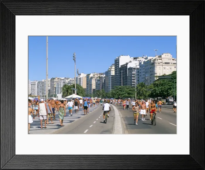 Framed Print : Copacabana, Rio de Janeiro, Brazil, South America