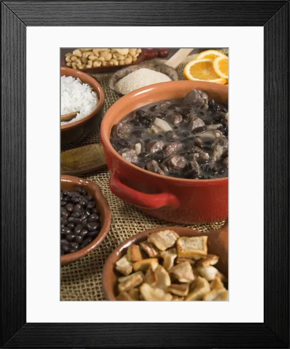 Framed Print : Brazilian feijoada, Brazil, South America Framed Print : Brazilian feijoada, Brazil, South America